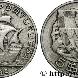 Jusqu’à Épuisement Des Stocks PORTUGAL 5 Escudos 1942 fwo_882247 Monde