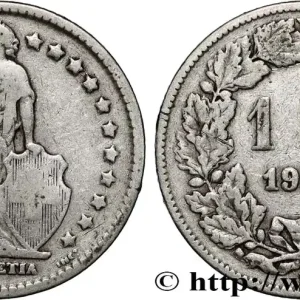 Authentique SUISSE 1 Franc Helvetia 1906 Berne fwo_882288 Monde