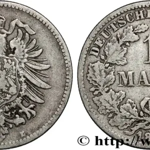 Achetez Aujourd’hui ALLEMAGNE 1 Mark Empire aigle impérial 1875 Dresde fwo_882581 Monde