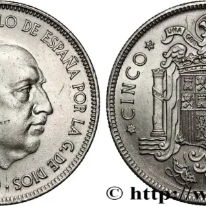Dernière Chance ESPAGNE 5 Pesetas Franco (1950) 1949 fwo_882626 Monde