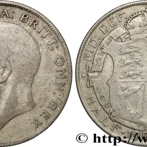 Top Qualité ROYAUME-UNI 1/2 Crown Georges V 1922 fwo_882666 Monde