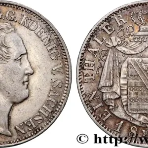 Usine Directe ALLEMAGNE - ROYAUME DE SAXE - FRÉDÉRIC-AUGUSTE II Thaler 1848 Dresde fwo_881445 Monde