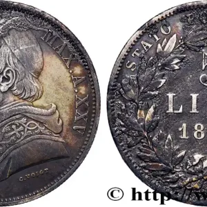 Commander Vite ITALIE - ÉTATS DU PAPE - PIE IX (Jean-Marie Mastai Ferretti) 5 Lire an XXV 1870 Rome fwo_881508 Monde