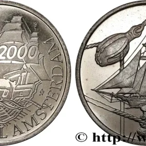 PAYS-BAS 5 Florins (Gulden) Proof Sail Amsterdam 2000 1995 Utrecht fwo_733527 Monde Commander Vite