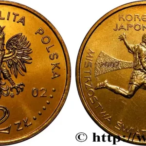 POLOGNE 2 Zlote aigle / Coupe du Monde de Football 2002 Corée-Japon 2002 fwo_821536 Monde Meilleur Choix