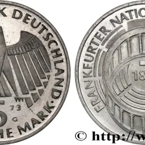 Bon Marché ALLEMAGNE 5 Mark Proof Parlement de Francfort 1973 Karlsruhe fwo_822956 Monde