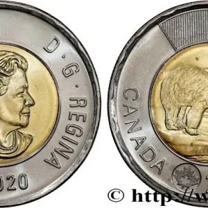 CANADA 2 Dollars Elisabeth II / Ours polaire 2020 fwo_825256 Monde Usine Directe