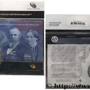 Prix Choc ÉTATS-UNIS D'AMÉRIQUE PRESIDENTIAL 1 Dollar - HAYES - 1 monnaie et 1 médaille de l’épouse du Président n.d. fwo_838393 Monde