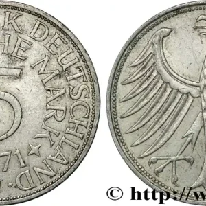 Offre Spéciale ALLEMAGNE 5 Mark aigle 1971 Hambourg - J fwo_848090 Monde