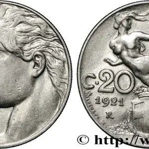 ITALIE 20 Centesimi allégorie de la Liberté 1921 Rome fwo_853371 Monde Livraison Mondiale