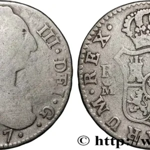 Dernier Modèle ESPAGNE 2 Reales Charles III 1787 Madrid fwo_856572 Monde