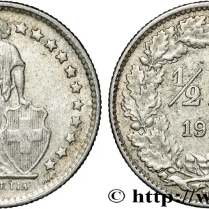 Affaire À Saisir SUISSE 1/2 Franc Helvetia 1960 Berne fwo_858507 Monde