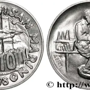 SAINT-MARIN 10 Lire 3 tours / potier 1978 Rome fwo_864641 Monde Remise