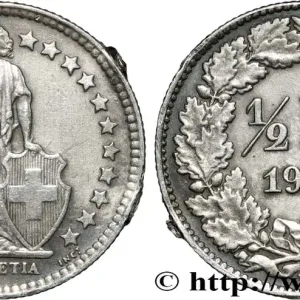 Réduction SUISSE 1/2 Franc Helvetia 1939 Berne - B fwo_865971 Monde