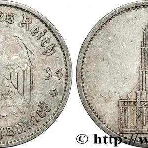 ALLEMAGNE 5 Reichsmark Église de la garnison de Potsdam 1934 Berlin fwo_868415 Monde Prix Choc