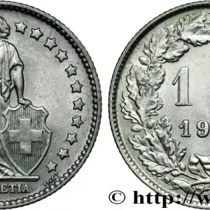 SUISSE 1 Franc Helvetia 1963 Berne fwo_868534 Monde Top Qualité