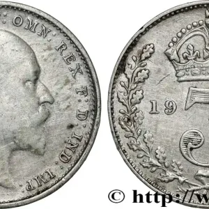 ROYAUME-UNI 3 Pence Edouard VII 1907 fwo_868598 Monde Expédié Aujourd’hui