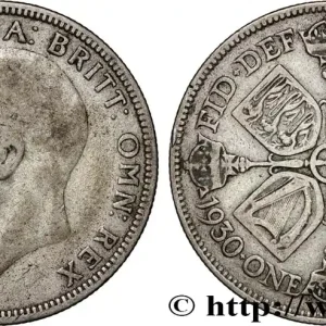 Authentique ROYAUME-UNI 1 Florin Georges V 1930 fwo_872238 Monde