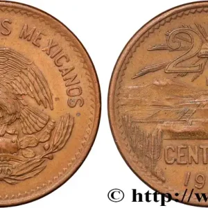Dernier Modèle MEXIQUE 20 Centavos pyramide de Teotihuacan 1946 Mexico fwo_872248 Monde