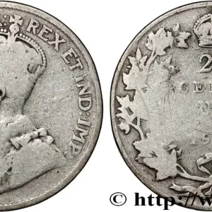 Meilleur Choix CANADA 25 Cents Georges V 1919 fwo_872310 Monde