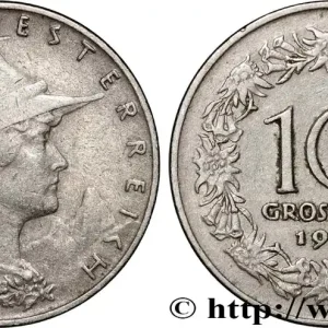 AUTRICHE 10 Groschen paysanne du Tyrol 1925 fwo_872324 Monde Bon Marché