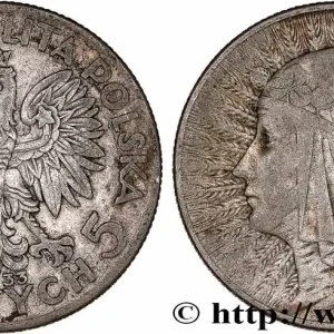 POLOGNE 5 Zlotych reine Jadwiga 1933 Varsovie fwo_873146 Monde Acheter En Ligne