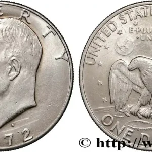 Prix Cassé ÉTATS-UNIS D'AMÉRIQUE 1 Dollar Eisenhower 1972 Denver fwo_879885 Monde