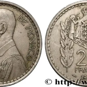 Livraison Gratuite MONACO 20 Francs prince Louis II 1947 Paris fwo_881213 Monde