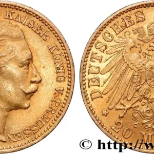 OR, PALLADIUM ET PLATINE INVESTISSEMENT 20 Mark 1901 Berlin fwo_881734 Monde Satisfait Ou Remboursé