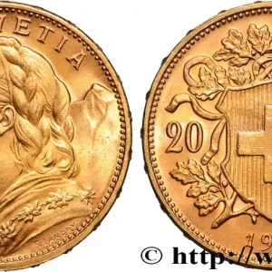 Meilleur Choix OR, PALLADIUM ET PLATINE INVESTISSEMENT 20 Francs "Vreneli" 1913 Berne fwo_884504 Monde