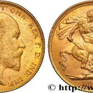 OR, PALLADIUM ET PLATINE INVESTISSEMENT 1 Souverain Edouard VII 1907 Melbourne fwo_884553 Monde Haute Qualité