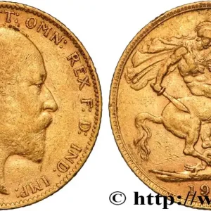 OR, PALLADIUM ET PLATINE INVESTISSEMENT 1 Souverain Edouard VII 1903 Londres fwo_884572 Monde Vente Flash