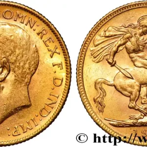 Prix Choc OR, PALLADIUM ET PLATINE INVESTISSEMENT 1 Souverain Georges V 1912 Melbourne fwo_884595 Monde