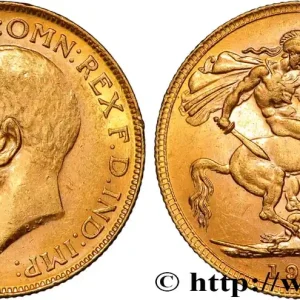 Pas Cher OR, PALLADIUM ET PLATINE INVESTISSEMENT 1 Souverain Georges V 1916 Perth fwo_884609 Monde