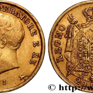 OR, PALLADIUM ET PLATINE INVESTISSEMENT 20 Lire 1811 Milan fwo_884666 Monde Produit De Marque