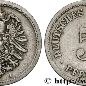 En Vogue ALLEMAGNE 5 Pfennig aigle impérial 1875 Berlin fwo_884710 Monde