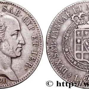 Bon Plan ITALIE - ROYAUME DE SARDAIGNE - VICTOR-EMMANUEL Ier 5 Lire 1820 Turin fwo_882249 Monde