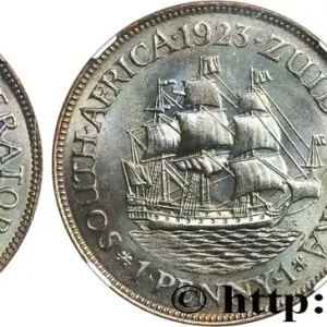 AFRIQUE DU SUD 1 Penny Georges V 1923 fwo_631135 Monde Fait Main