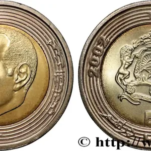 Original MAROC 5 Dirhams roi Mohammed VI AH 1423 2002 fwo_824364 Monde