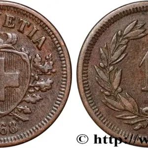 SUISSE - CONFÉDÉRATION HELVÉTIQUE 1 rappen 1868 Berne fwo_835902 Monde Satisfait Ou Remboursé