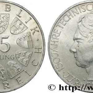 Commander Maintenant AUTRICHE 25 Schilling 150e anniversaire de la fondation de l’université technique de Vienne, Johann Joseph von Prechtl, son premier directeur 1965 fwo_848105 Monde