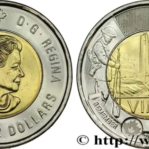 Livraison Mondiale CANADA 2 Dollars centenaire de Vimy 1917-2017 2017 fwo_848940 Monde