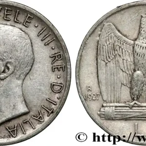 ITALIE 5 Lire Victor Emmanuel III 1927 Rome fwo_853166 Monde Seulement Aujourd’hui