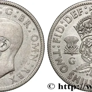 Top Vente ROYAUME-UNI 1 Florin (2 Shillings) Georges VI 1942 fwo_853810 Monde