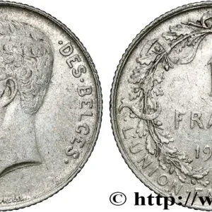 Paiement Sécurisé BELGIQUE 1 Franc Albert Ier légende française 1913 fwo_858223 Monde