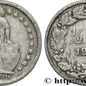 SUISSE 1/2 Franc Helvetia 1903 Berne fwo_858555 Monde Meilleur Prix