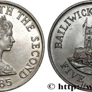 JERSEY 5 Pence 1985 fwo_860518 Monde Achetez Aujourd’hui