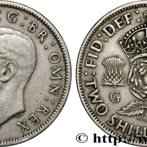 Solde ROYAUME-UNI 1 Florin (2 Shillings) Georges VI 1947 fwo_874039 Monde