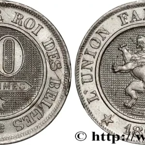 BELGIQUE 10 Centimes lion 1861 fwo_878592 Monde Meilleure Qualité