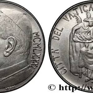 VATICAN ET ÉTATS PONTIFICAUX 100 Lire Jean Paul II an III / ange offrant de la nourriture 1981 Rome fwo_879634 Monde Usine Directe